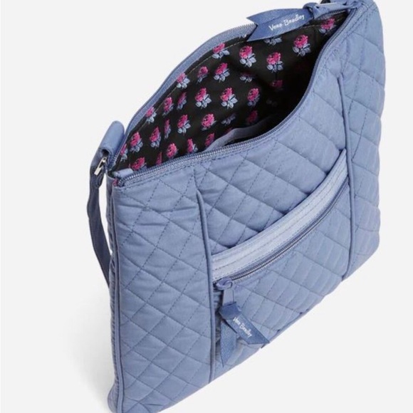 Vera Bradley Microfiber Crossbody Hipster in Rustic Blue NWT - Picture 2 of 3